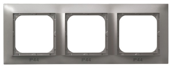 Ramka potrójna do łączników IP-44 RH-3Y/23 Impresja OSPEL tytan