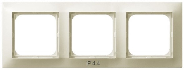 Ramka potrójna do łączników IP-44 RH-3Y/27 Impresja OSPEL ecru