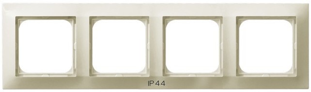 Ramka poczwórna do łączników IP-44 RH-4Y/27 Impresja OSPEL ecru