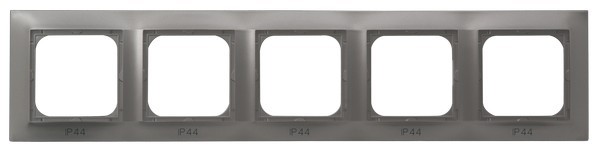 Ramka pięciokrotna do łączników IP-44 RH-5Y/23 Impresja OSPEL tytan