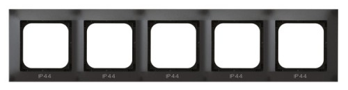 Ramka pięciokrotna do łączników IP-44 RH-5Y/50 Impresja OSPEL antracyt