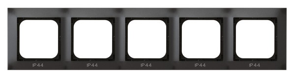 Ramka pięciokrotna do łączników IP-44 RH-5Y/50 Impresja OSPEL antracyt
