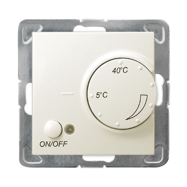 Regulator temperatury z czujnikiem napowietrznym RTP-1YN/m/27 Impresja OSPEL ecru