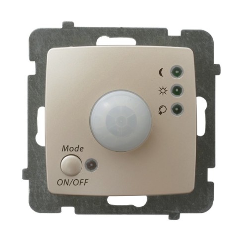 Elektroniczny czujnik ruchu ŁP-16S/m/42 Karo OSPEL ecru perłowy