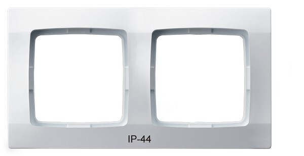 Ramka podwójna do łączników IP-44 RH-2S/00 Karo OSPEL biały białe biała