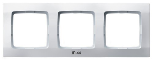 Ramka potrójna do łączników IP-44 RH-3S/00 Karo OSPEL biały białe biała
