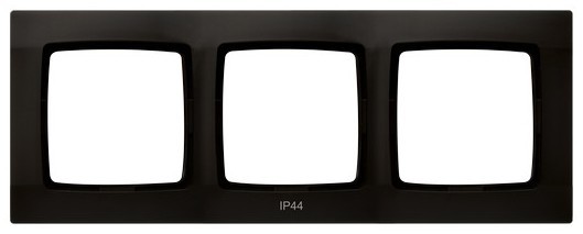 Ramka potrójna do łączników IP-44 RH-3S/40 Karo OSPEL czekoladowy metalik