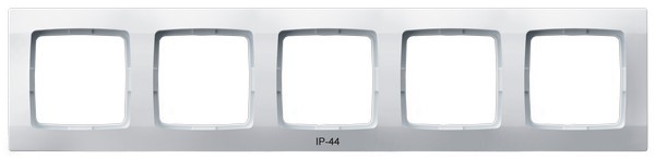 Ramka pięciokrotna do łączników IP-44 RH-5S/00 Karo OSPEL biały białe biała