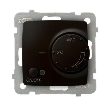 Regulator temperatury z czujnikiem podpodłogowym RTP-1S/m/40 Karo OSPEL czekoladowy metalik