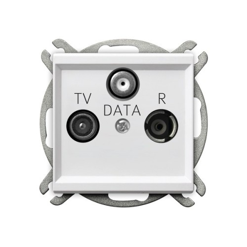 Gniazdo RTV-DATA GPA-RD/m/00 Sonata OSPEL biały białe biała