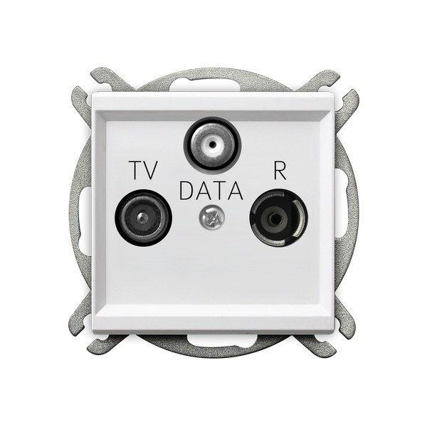 Gniazdo RTV-DATA GPA-RD/m/00 Sonata OSPEL biały białe biała