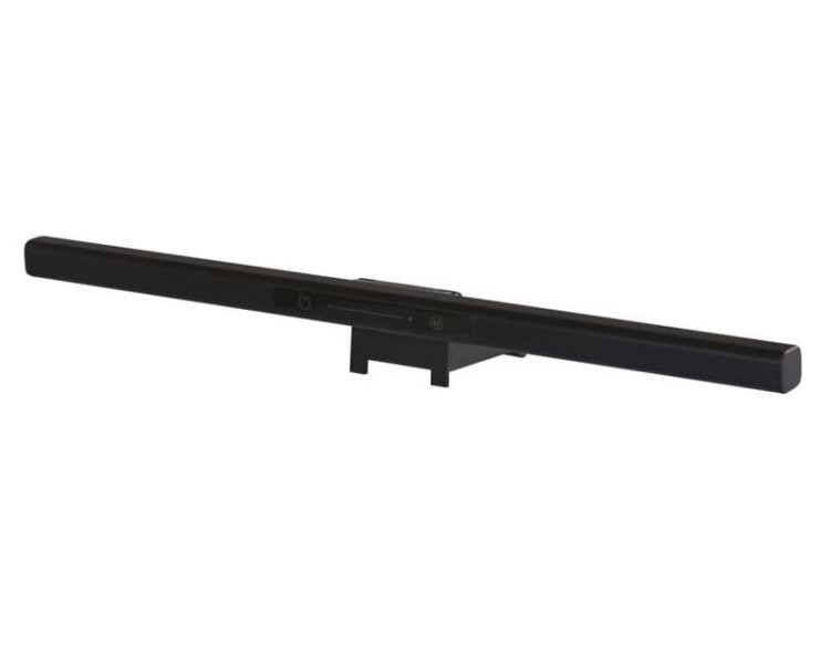 Lampa biurkowa zasilana z USB do monitora biurka i klawiatury Ściemnialna AVA Z7617 Emos LED lampka regulowana 3000K 4000K 5000K laptopa mocowana na monitorze Czarna
