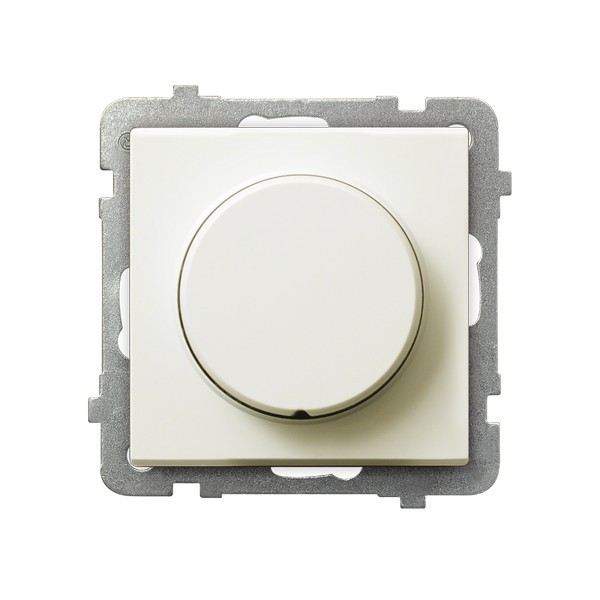 Ściemniacz uniwersalny do obciążenia żarowego, halogenowego oraz LED ŁP-8RL2/m/27 Sonata OSPEL ecru