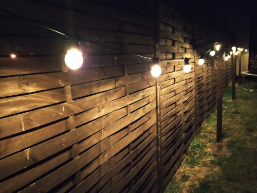 Lampki ogrodowe Girlanda Łańcuch Party 10x 5 LED do Ogrodu z Żarówkami DCPW01 Emos Dekoracyjny 5m   IP44 WW Dekoracja sznur ciepły mleczne