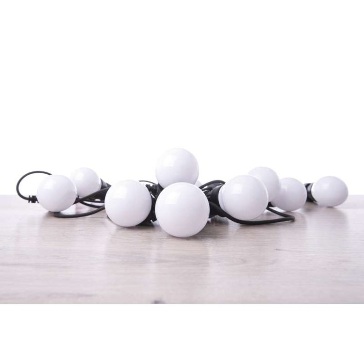 Lampki ogrodowe Girlanda Łańcuch Party 10x 5 LED do Ogrodu z Żarówkami DCPW01 Emos Dekoracyjny 5m   IP44 WW Dekoracja sznur ciepły mleczne