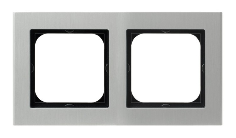 Ramka podwójna R-2RA/35 Sonata OSPEL aluminium