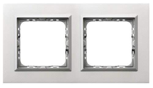 Ramka podwójna R-2RAC/35/38 Sonata OSPEL aluminium