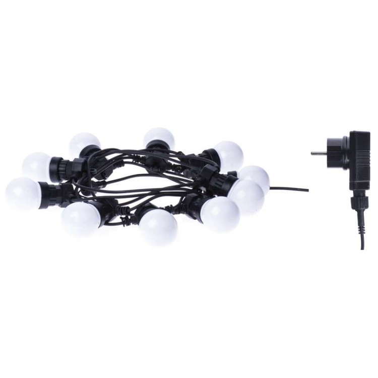 Lampki ogrodowe Girlanda Łańcuch Party 10x 5 LED do Ogrodu z Żarówkami DCPW01 Emos Dekoracyjny 5m   IP44 WW Dekoracja sznur ciepły mleczne