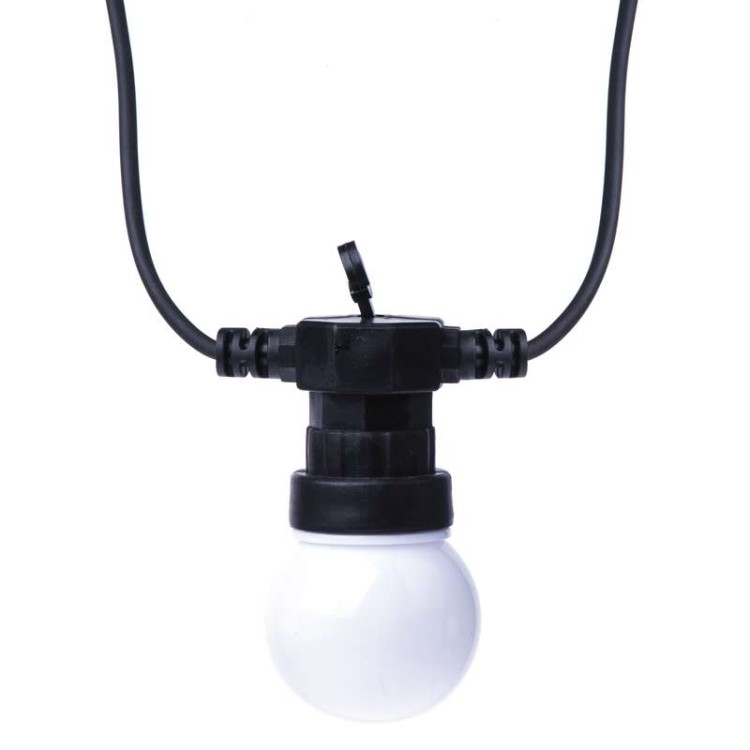 Lampki ogrodowe Girlanda Łańcuch Party 10x 5 LED do Ogrodu z Żarówkami DCPW01 Emos Dekoracyjny 5m   IP44 WW Dekoracja sznur ciepły mleczne