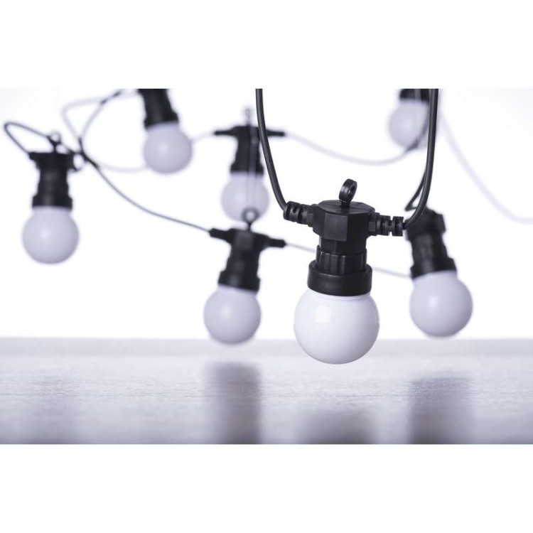 Lampki ogrodowe Girlanda Łańcuch Party 10x 5 LED do Ogrodu z Żarówkami DCPW01 Emos Dekoracyjny 5m   IP44 WW Dekoracja sznur ciepły mleczne