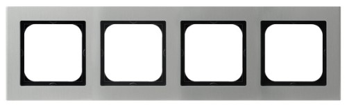 Ramka poczwórna aluminium R-4RA/35 Sonata OSPEL aluminium
