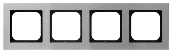 Ramka poczwórna aluminium R-4RA/35 Sonata OSPEL aluminium