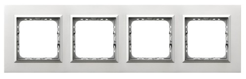 Ramka poczwórna R-4RAC/35/38 Sonata OSPEL aluminium