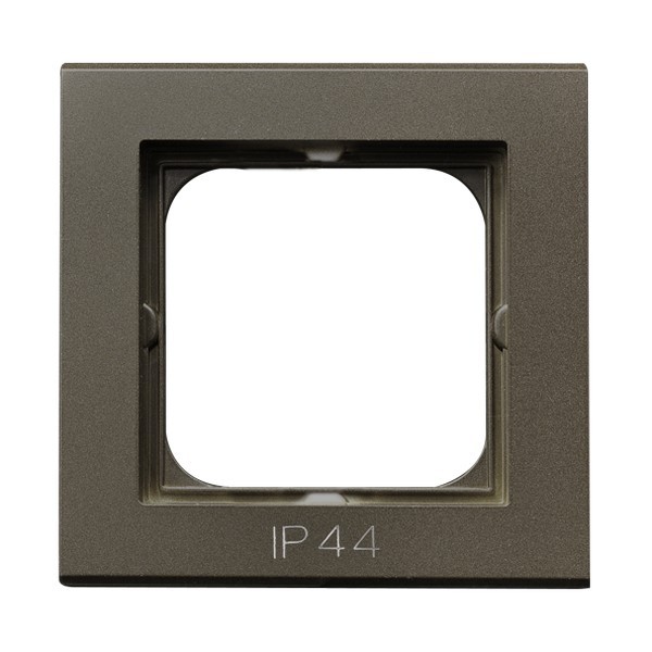 Ramka pojedyncza do łączników IP-44 RH-1R/40 Sonata OSPEL czekoladowy metalik