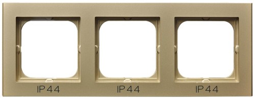 Ramka potrójna do łączników IP-44 RH-3R/39 Sonata OSPEL szampański złoty