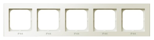 Ramka pięciokrotna do łączników IP-44 RH-5R/27 Sonata OSPEL ecru