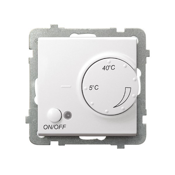 Regulator temperatury z czujnikiem podpodłogowym RTP-1R/m/75 Sonata OSPEL biały mat