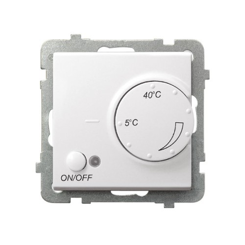 Regulator temperatury z czujnikiem napowietrznym RTP-1RN/m/75 Sonata OSPEL biały mat