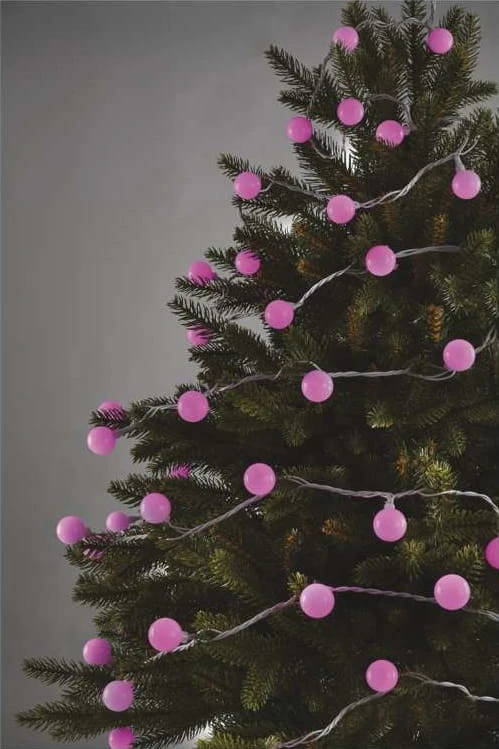 Lampki ogrodowe Girlanda Łańcuch kulki Big Cherry 40x LED do Ogrodu z Żarówkami D5AC01 Emos Dekoracyjny 4m lampki choinkowe świąteczne IP44 Dekoracja sznur zimna biel Biały
