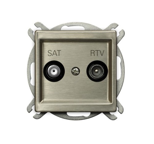 Gniazdo RTV-SAT końcowe GPA-RMS/m/44 Sonata Nowe Srebro OSPEL nowe srebro