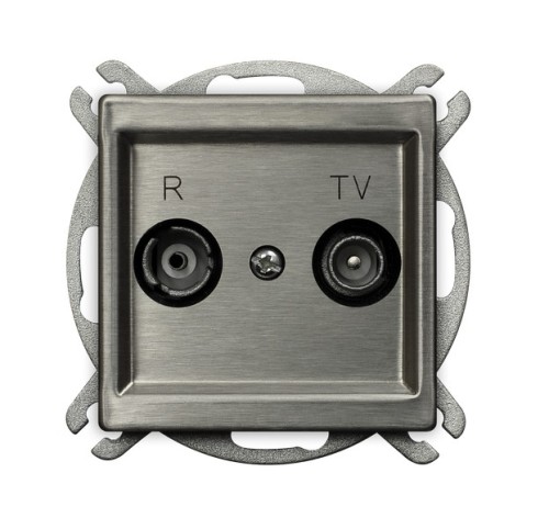 Gniazdo RTV końcowe GPA-RMK/m/37 Sonata Stal Inox OSPEL stal inox