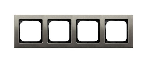 Ramka poczwórna R-4RM/37 Sonata Stal Inox OSPEL stal inox