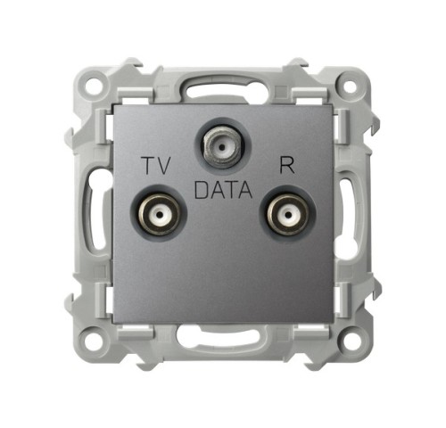 Gniazdo RTV-DATA GPA-ZD/m/70 Szafir OSPEL szary mat szare szara