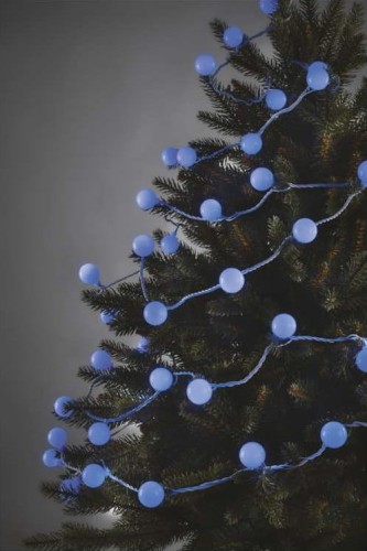 Lampki ogrodowe Girlanda Łańcuch kulki Big Cherry 40x LED do Ogrodu z Żarówkami D5AB01 Emos Dekoracyjny 4m lampki choinkowe świąteczne IP44 Dekoracja sznur Niebieski