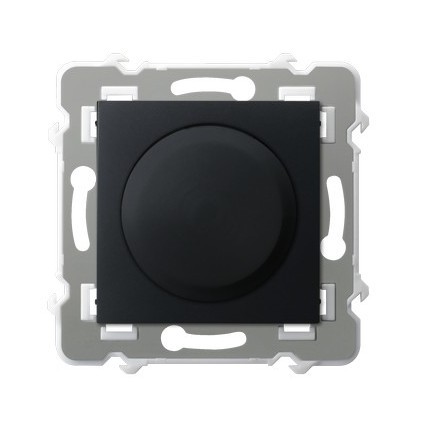 Ściemniacz uniwersalny do obciążenia żarowego, halogenowego oraz LED ŁP-8ZL2/m/33 Szafir OSPEL czarny metalik czarne czarna