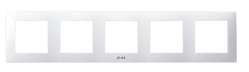 Ramka pięciokrotna do łączników IP-44 RH-5Z/00 Szafir OSPEL biały białe biała