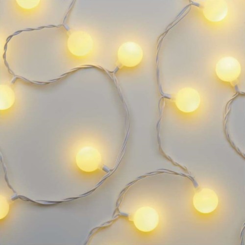 Lampki ogrodowe Girlanda Łańcuch kulki Big Cherry 40x LED do Ogrodu z Żarówkami D5AW01 Emos Dekoracyjny 4m lampki choinkowe świąteczne IP44 Dekoracja sznur ciepłobiały Ciepły biały