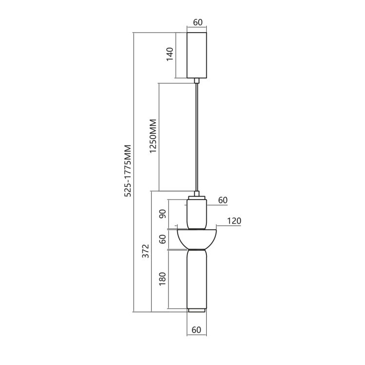Lampa sufitowa wisząca Industrialna Loft CAMPO 19W LED ML0356 Milagro 3000K nowoczesna oprawa oświetleniowa szkło szklana żyrandol czarny czarna zwis Inspiracje Premium - Outlet