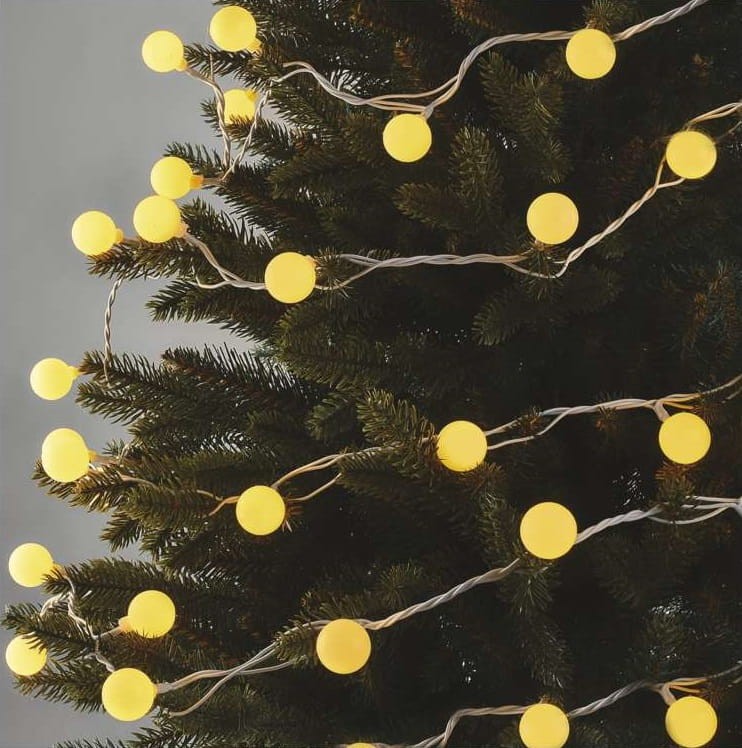 Lampki ogrodowe Girlanda Łańcuch kulki Big Cherry 40x LED do Ogrodu z Żarówkami D5AW01 Emos Dekoracyjny 4m lampki choinkowe świąteczne IP44 Dekoracja sznur ciepłobiały Ciepły biały