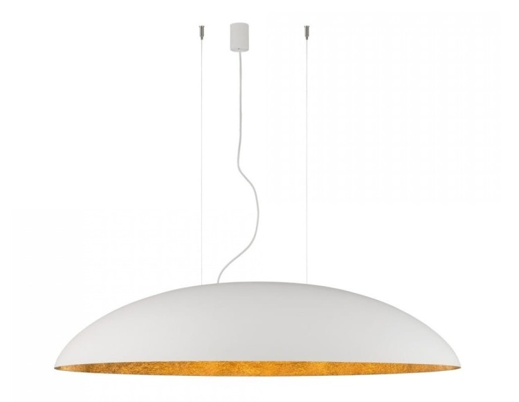 Lampa sufitowa wisząca Industrialna Loft CANOE WHITE GOLD V 7927 NOWODVORSKI Lighting E27 x5 oświetleniowa żyrandol nowoczesna do Kuchni Jadalni nad stół blat wyspę biało-złota zwis Inspiracje Premium - Outlet