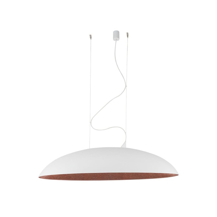 Lampa sufitowa wisząca Industrialna Loft CANOE WHITE GOLD V 7927 NOWODVORSKI Lighting E27 x5 oświetleniowa żyrandol nowoczesna do Kuchni Jadalni nad stół blat wyspę biało-złota zwis Inspiracje Premium - Outlet