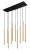 Lampa sufitowa wisząca żyrandol punktowa Industrialna LASER SOLID BRASS X 8924 NOWODVORSKI Lighting G9 Loft nowoczesna oprawa oświetleniowa nad stół blat wyspę tuba zwis Inspiracje Premium złota mosiądz - Outlet