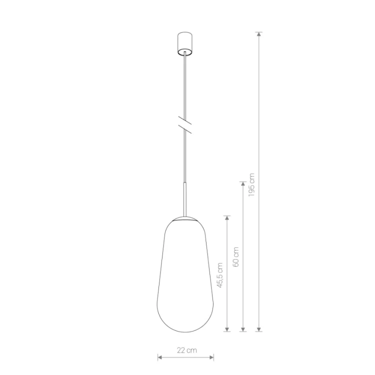 Lampa sufitowa wisząca Industrialna Loft PEAR L 8671 NOWODVORSKI Lighting oświetleniowa żyrandol nowoczesna szklana bańka gruszka ze złotym Premium - Outlet
