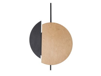 Lampa ścienna Kinkiet Industrialny Loft SUNSET NATURAL C 10578 NOWODVORSKI Lighting GX53 x2 okrąg drewniany nowoczesna oprawa oświetleniowa metal drewno sklejka podwójny Inspiracje Premium - Outlet