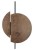 Lampa ścienna Kinkiet Industrialny Loft SUNSET C 7654 NOWODVORSKI Lighting GX53 x2 okrąg drewniany nowoczesna oprawa oświetleniowa metal drewno sklejka podwójny Inspiracje Premium - Outlet