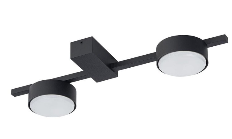 Lampa sufitowa plafon Industrialna Loft PILLS BLACK II 8264 NOWODVORSKI Lighting  GX53 x2 nowoczesna oprawa oświetleniowa metalowa nad stół blat wyspę czarna Inspiracje Premium - Outlet